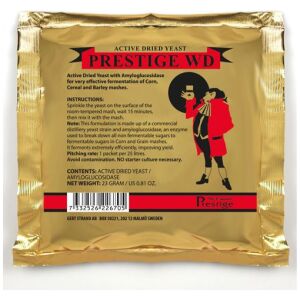 Prestige WD Active Dried Whisky Yeast with AG 23 grams