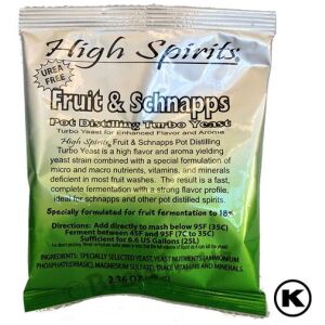 High Spirits Fruit & Schnapps Pot Distilling Turbo Yeast 67g